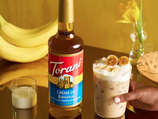 Iced Banana Latte with Cold Foam