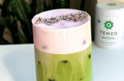 Lavender Matcha Latte