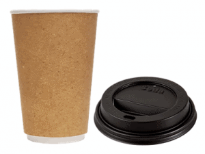 Seda Double Wall Kraft Hot Cup and Lid